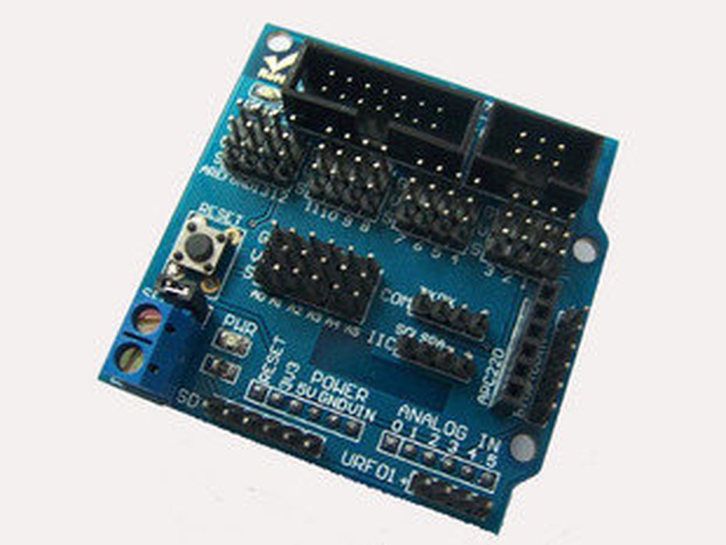 傳感器擴展板 電子積木 Arduino Sensor Shield V5.0 機器人配件(E010)