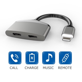 iphone 耳機轉接頭、支援ios17、可通話、可線控、全金屬殼接頭、iphone7、8、X耳機轉接線、耳機轉接頭