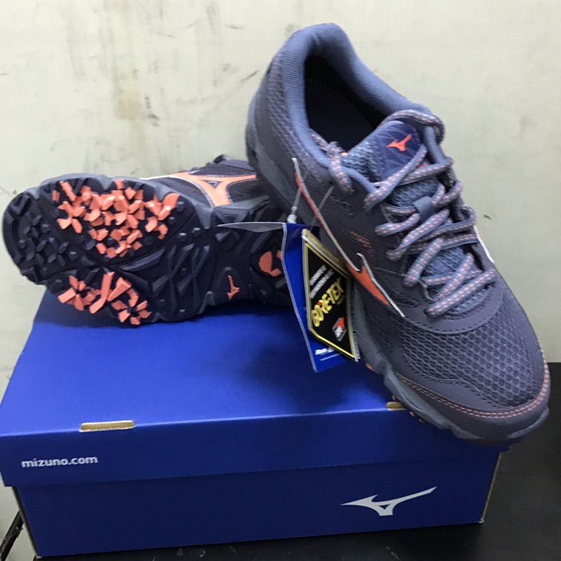 MIZUNO WAVE KIEN 4 G-TX 美津濃 女 越野 慢跑鞋 避震 防水 經典款 (J1GK175957)