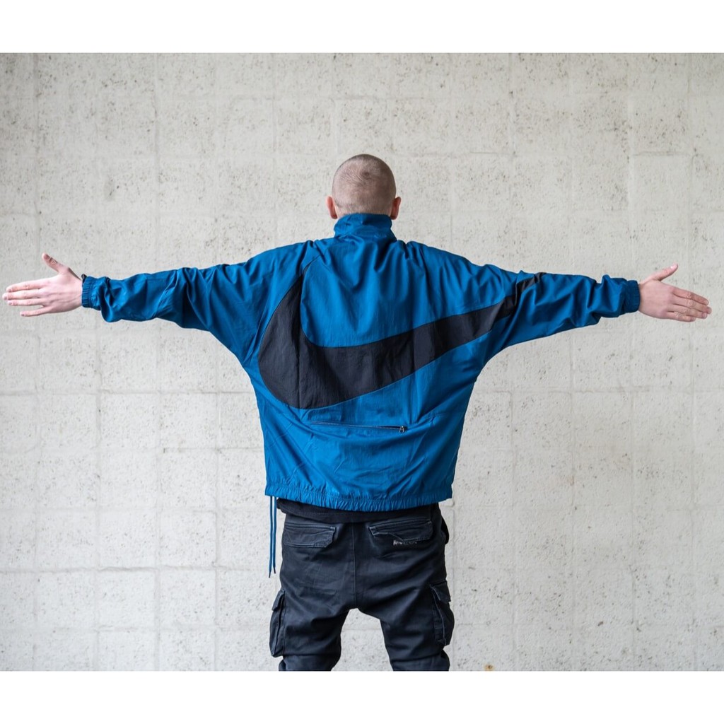 nike swoosh woven halfzip