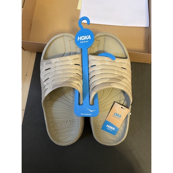 HOKA one one 橡膠Ora Recovery 迷彩拖鞋 全新