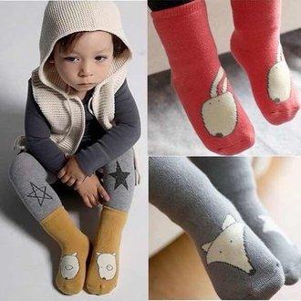 【BS164 】小動物加厚毛圈保暖襪 防滑  秋冬保暖必備 兒童 寶寶