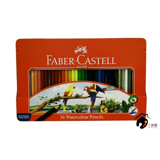 德國FABER-CASTELL輝柏 紅盒 水性色鉛筆 精緻鐵盒-36色