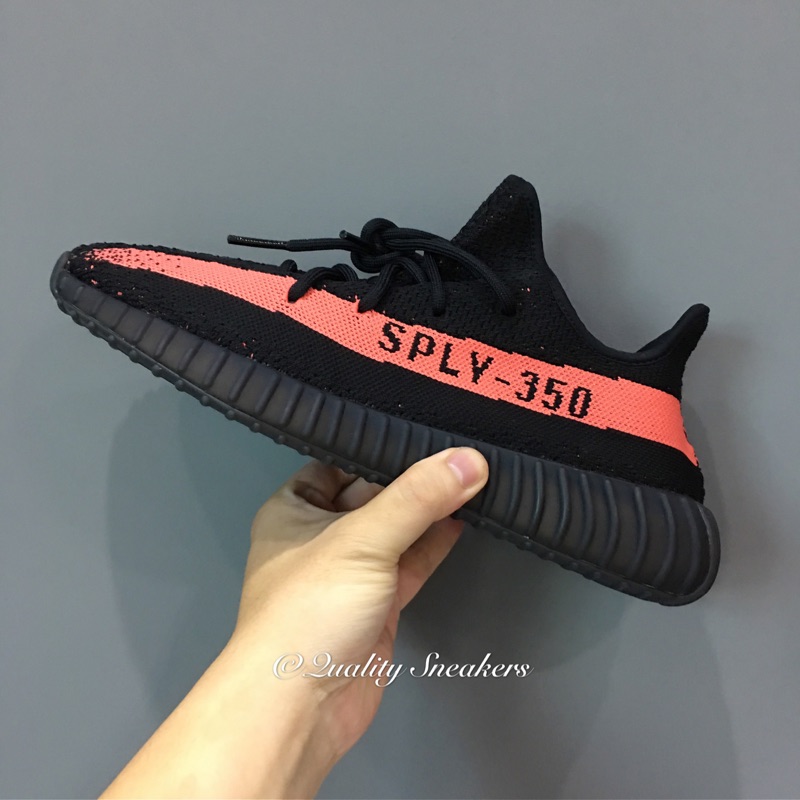 Quality Sneakers - Adidas Yeezy 350 V2 黑紅 BY9612