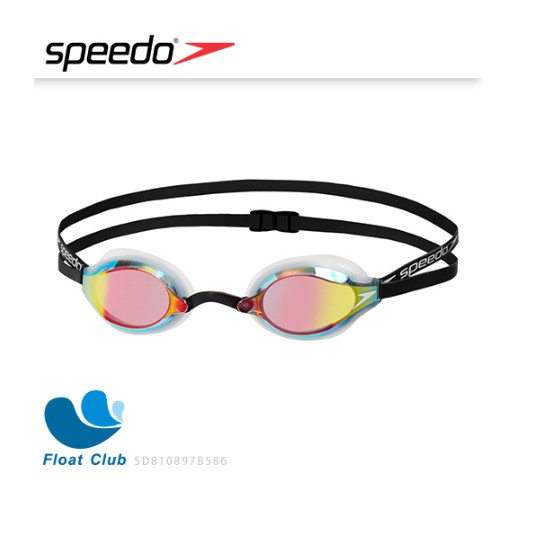 【SPEEDO】成人競技鏡面泳鏡 SPEEDSOCKET 2 白 SD810897B586N (硬盒)