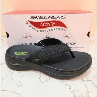 SKECHERS 男健走系列涼拖鞋 GO WALK ARCH FIT SANDAL 229057BKLM