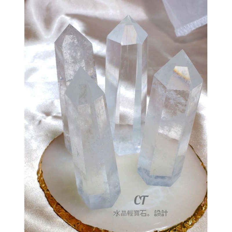 白水晶柱 淨化磁場防小人消磁 擋煞 消負能量 八公分高白水晶柱 蝦皮購物