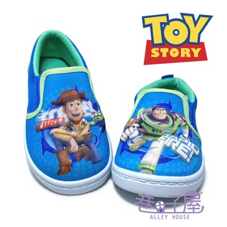 TOY STORY玩具總動員 童款立體不對稱懶人帆布鞋 [TYKP89716] 藍 MIT臺灣製造【巷子屋】