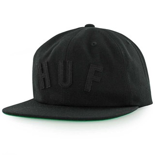 HUF - 黑色OG LOGO六片老帽-單速車 滑板