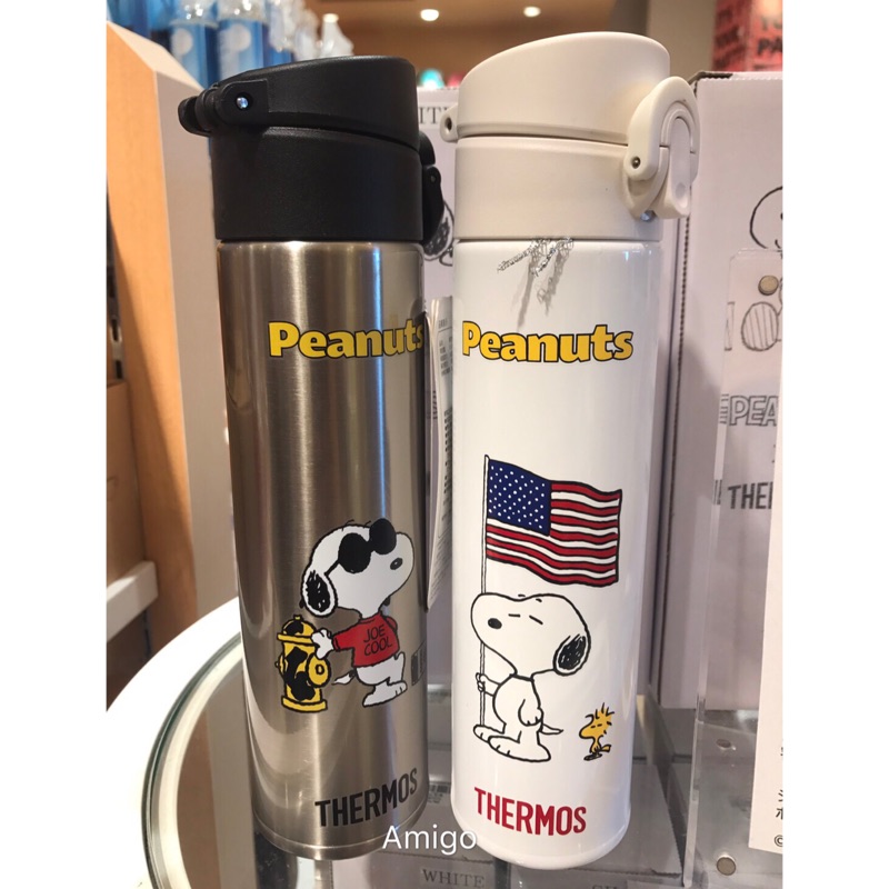 日本 SNOOPY 史努比 THERMOS 膳魔師 400ml 不鏽鋼保溫瓶 保溫壺 保溫瓶 水壺 水瓶