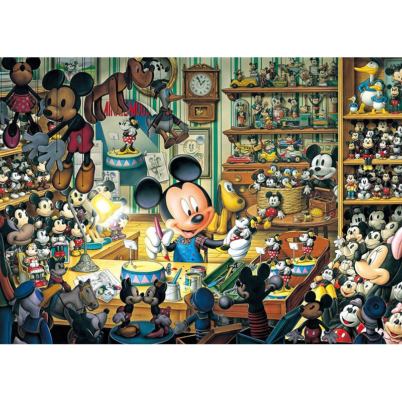 Tenyo  Disney 米奇玩偶工坊  500片  拼圖總動員  迪士尼  夜光  日本進口拼圖