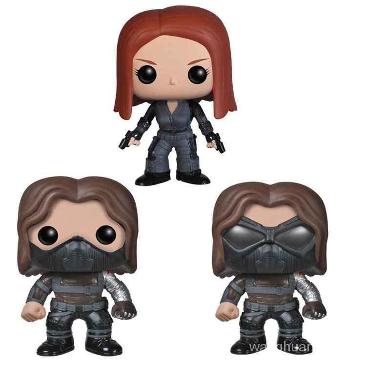 Funko Pop 美國隊長黑寡婦復仇者聯盟冬兵手辦模型擺件速發 蝦皮購物