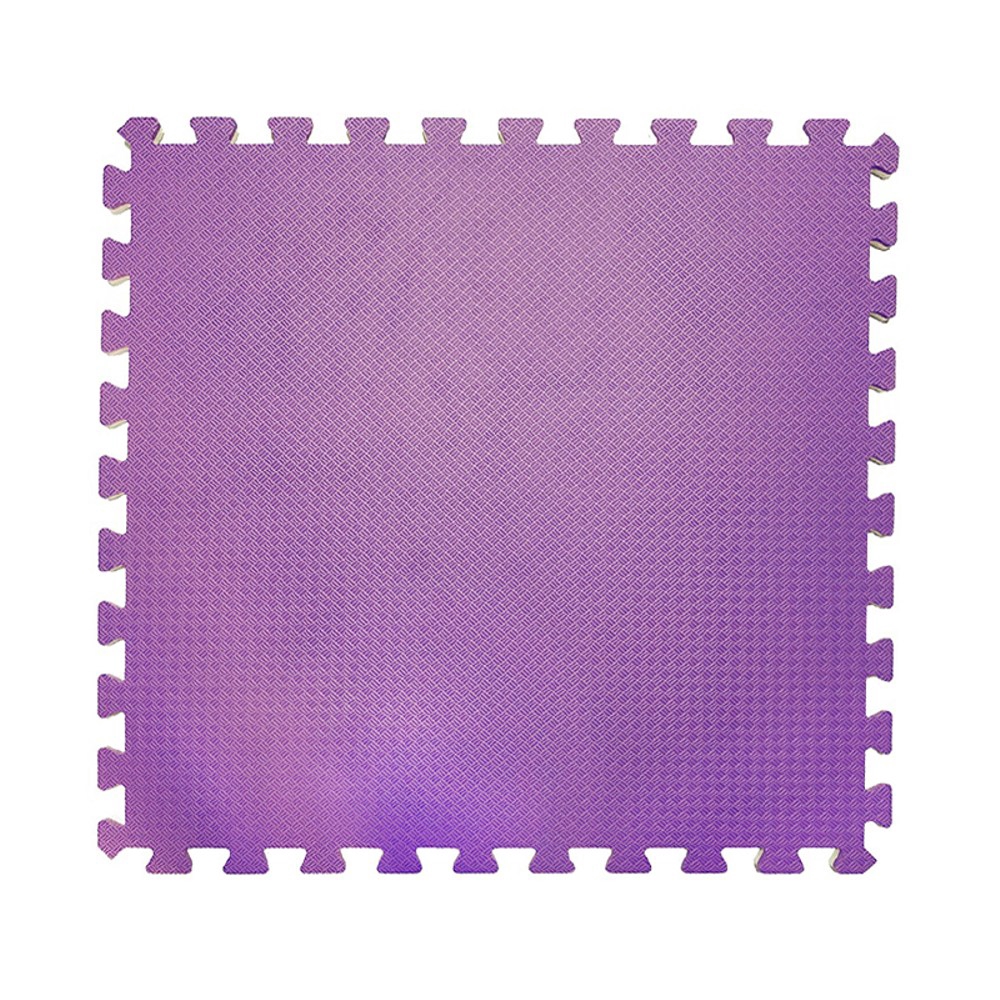 特力屋安全雙色地墊 62x62x1.4cm 4入 紫