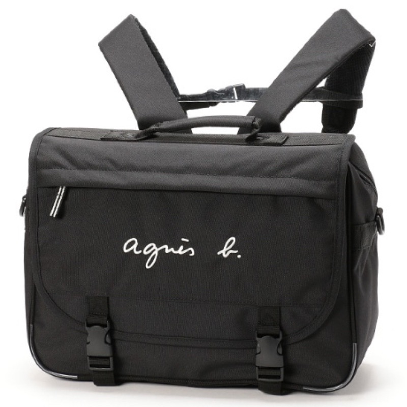 全新日本購入agnes b 書包 小b 兒童書包 兩用 通勤包通學包 男女適用 肩背包  側背 後背包 兩用包 公事包