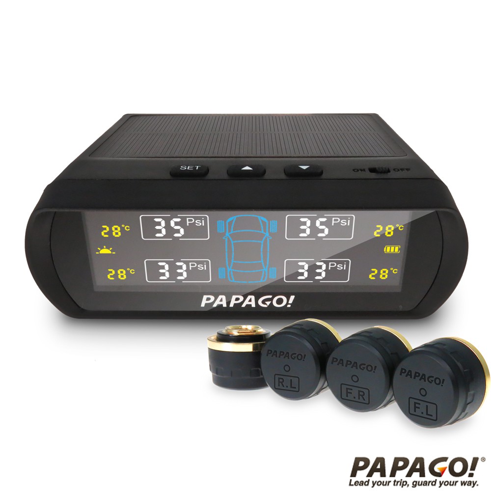 PAPAGO無限太陽能胎壓偵測器S60E