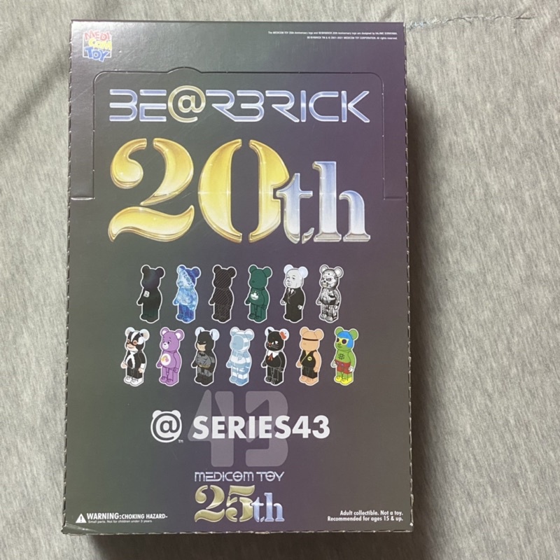 「正品 現貨」BE@RBRICK  SERIES  43代  100%  一中盒