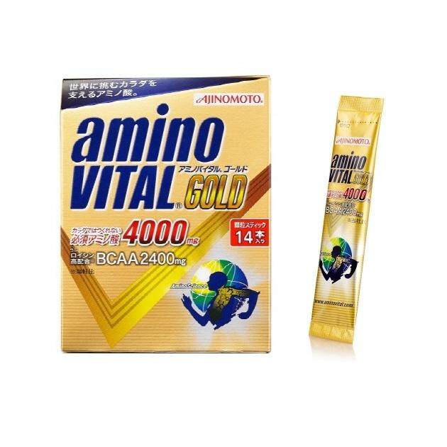 味之素ajinomoto Amino Vital Gold 黃金級胺基酸粉末 14包 盒 蝦皮購物