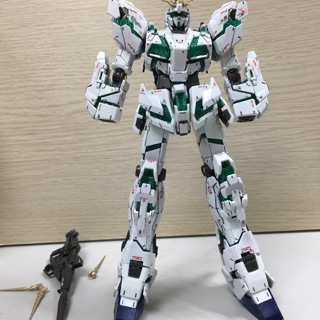 {鋼彈的屋-模型工作室} 萬代 RG 1/144 獨角獸 全武裝 塗裝 完成品 （實品如圖）鋼彈 模型 代工