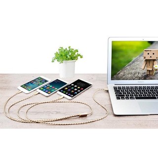 【優活】【一線三用】Type-c數據線三合壹華為p9蘋果6手機多用多頭壹拖三多功能充電器
