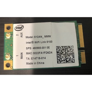 筆電用Intel PRO/Wireless 512AN_MMW 802.11a/b/g/ 無線網路卡 Wi-Fi