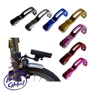 用於 BROMPTON 的自行車燈安裝支架自行車燈架 14 16 20 用於 CATEYE Gaciron 手電筒運動相