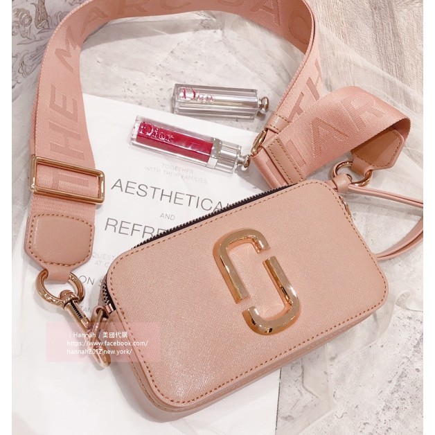 美國代購正品 Marc Jacobs Mj 超美推薦玫瑰金真皮相機包方包the Snapshot Dtm 蝦皮購物