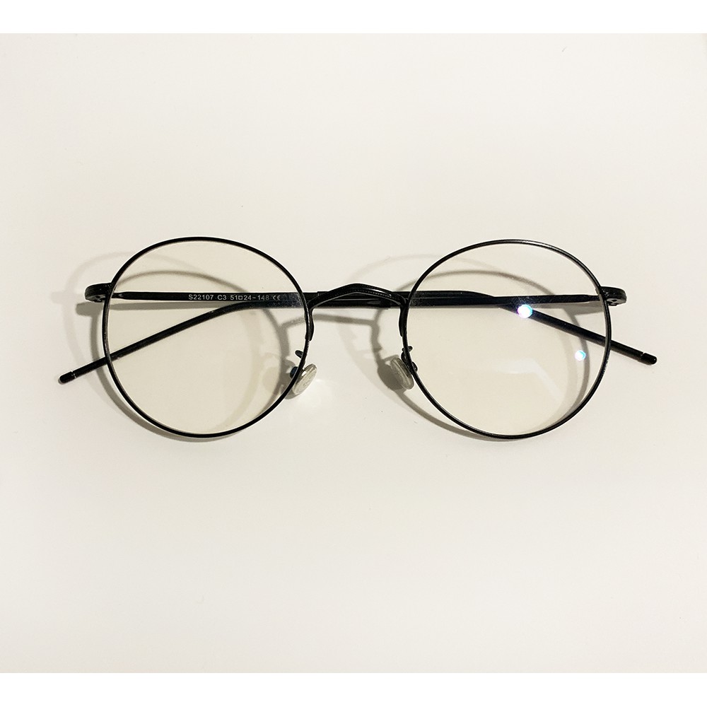 文創市集購入 哈利波特的眼鏡 黑色彈性輕巧鏡框 抗藍光無度數鏡片 可自行配鏡片【壽司羊羊】二手眼鏡