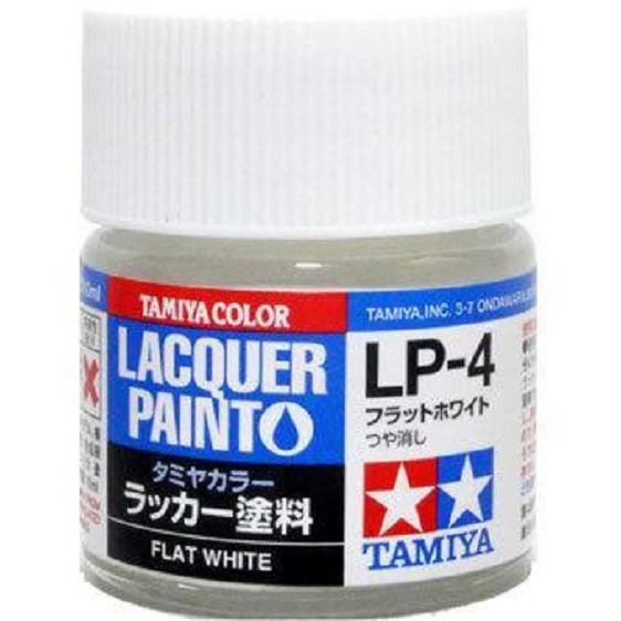 TAMIYA 田宮 模型 耗材 硝基漆 LP-04 消光 白色 10ml 萬年東海