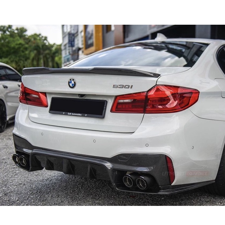【EMR / 乾碳】BMW G30 G31｜F90 M5 升級 3D款 乾式碳纖維 後下巴 後擾流 包角 530 540