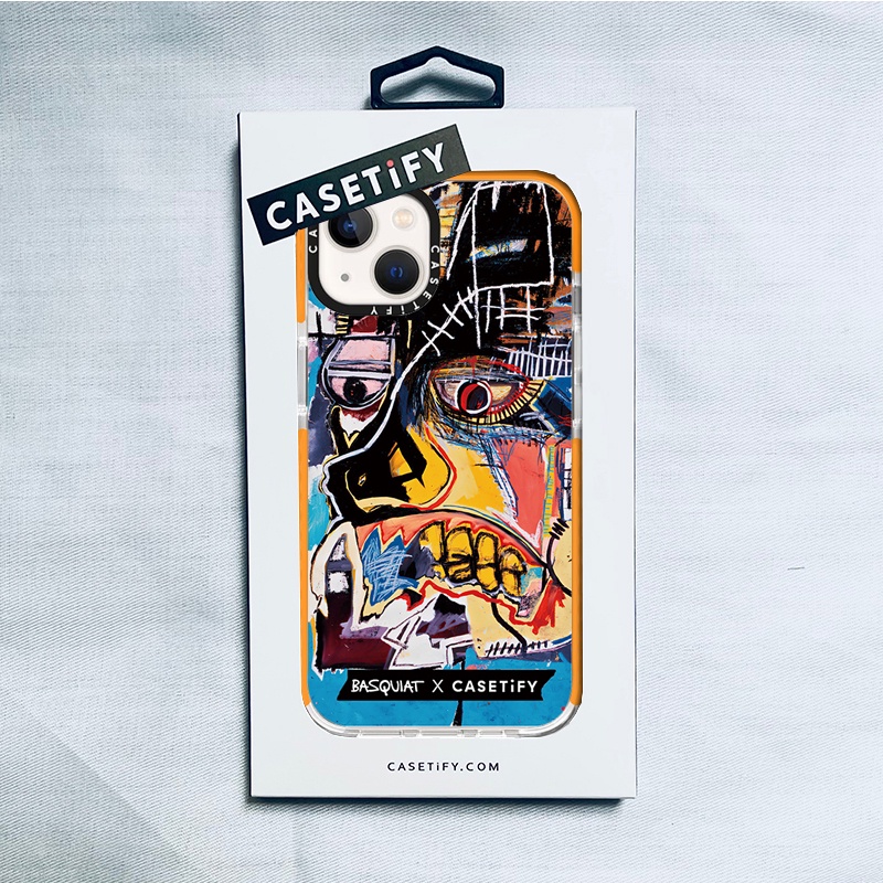 Casetify X BASQUIAT 塗鴉邊框保護套 IPhone 13 12 11 Pro MAX Mini XS