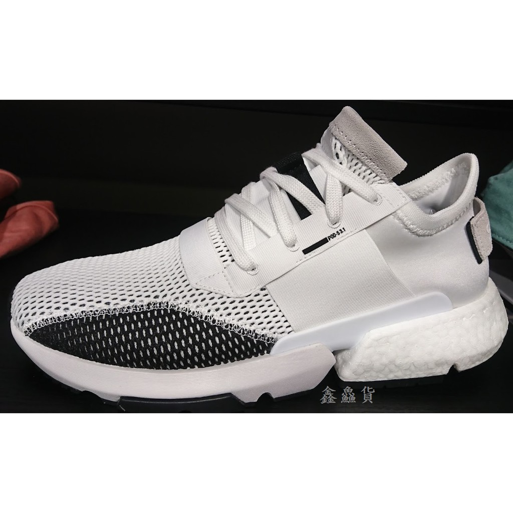 2019 六月 ADIDAS ORIGINALS POD-S3.1 BOOST 運動鞋 慢跑鞋 白黑 DB2929