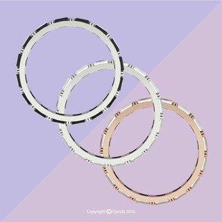 【QANDii】Urban 都會時尚系列 簡約時尚戒指(白金、玫瑰金、黑鑽)