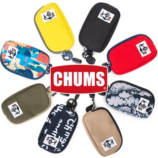 =CodE= CHUMS RECYCLE COIN CASE 帆布零錢包(黑.墨綠.恐龍.白字體) CH60-3144