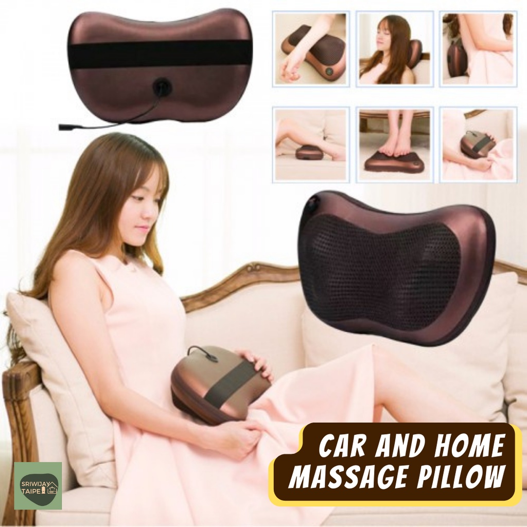 Alat Pijat Bantal Pijat Portable Car Home Massage 六頭舒壓按摩枕