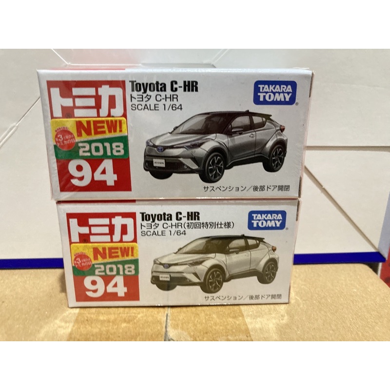 新車貼TOMICA NO.94  TOYOTA C-HR(初回+一般）