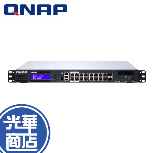 【免運直送】QNAP 威聯通 QGD-1600P-4G 16埠 370W智能終端 PoE供電+交換器+NAS 光華商場