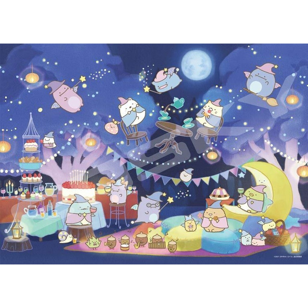 ENSKY 日本拼圖 角落生物 藍色月夜的魔法之子 月夜下 ES500-383 500片