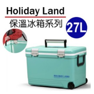 【Holiday Land】日本伸和新假期冰桶 27L『薄荷綠』H060200 冷藏.行動冰箱.露營.野餐.保鮮.保冰