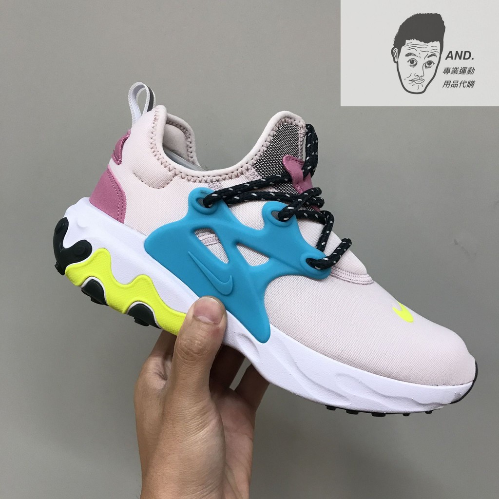 【AND.】NIKE REACT PRESTO 粉白 黃籃紫 繽紛 慢跑 休閒 運動 魚骨鞋 女款 CD9015-601