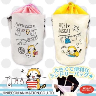✨日本正品小浣熊陪你洗衣服洗衣袋 洗衣籃 汙物籃 曬衣籃 景品 toreba 揹包 帆布包 玩具收納 Rascal