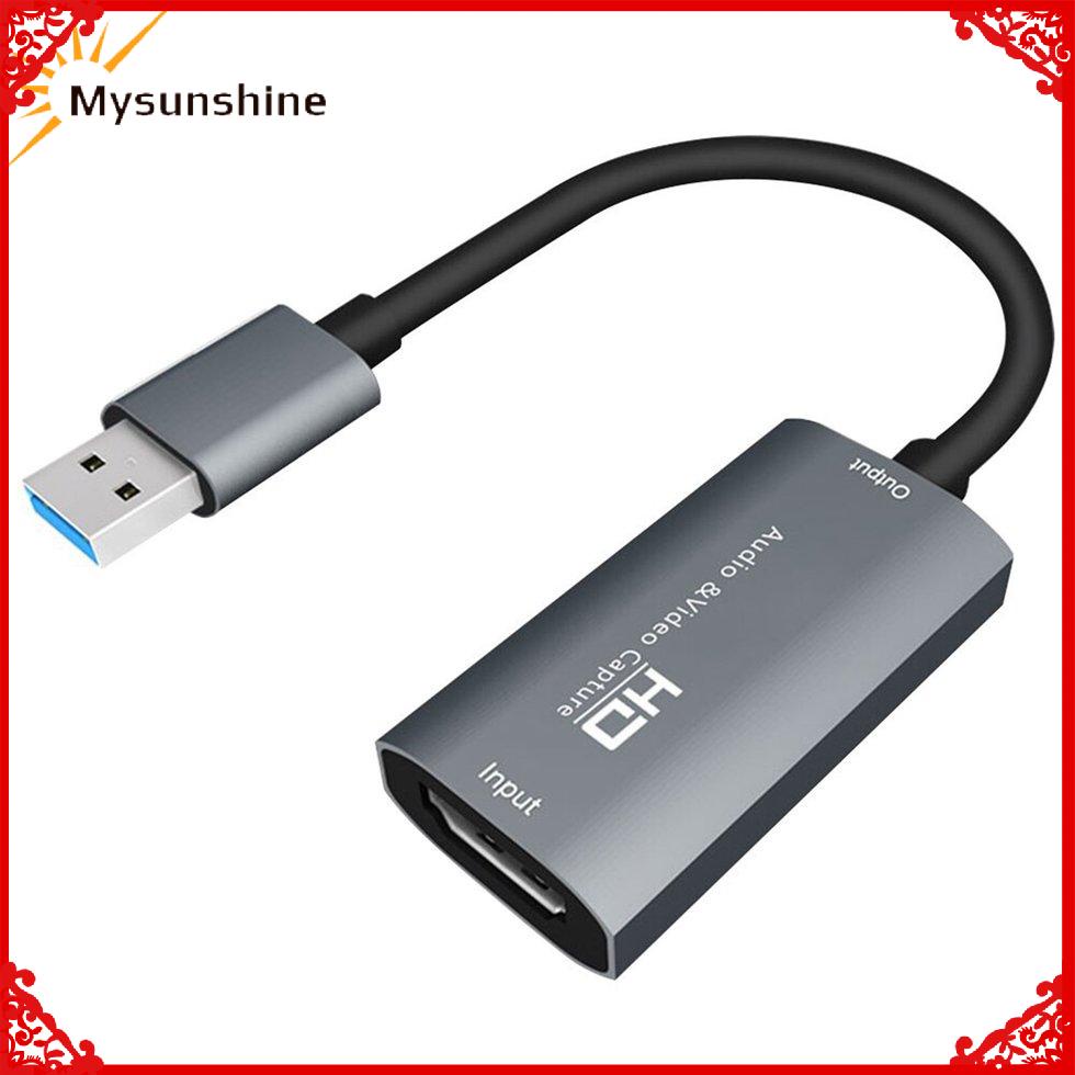 Hdmi 兼容母頭轉 USB 公頭視頻採集卡 USB 4K 視頻遊戲