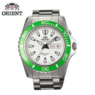 ORIENT 東方錶 FEM75006W 《水鬼系列 200M潛水機械腕錶》45mm/日本製/白面綠水鬼【第一鐘錶】