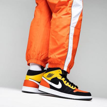 air jordan 1 mid yellow orange