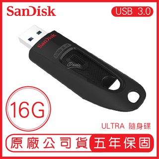SANDISK 16G ULTRA CZ48 USB3.0 100 MB 隨身碟 展碁 群光 公司貨 閃迪 16GB