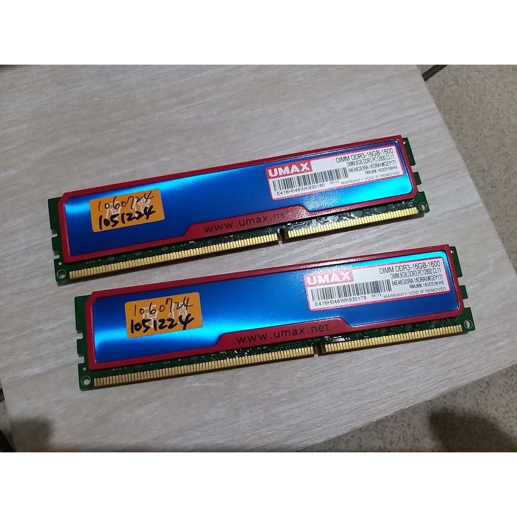 UMAX力晶 8GBx2 DDR3-1600 ((終身保固)))/RAM記憶體&gt;升級換下( 950含運