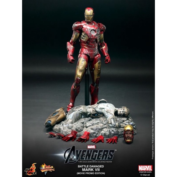 野獸國 Hot Toys MMS196 復仇者聯盟 鋼鐵人 戰損版 馬克7 非 MMS185 MMS329 MMS500