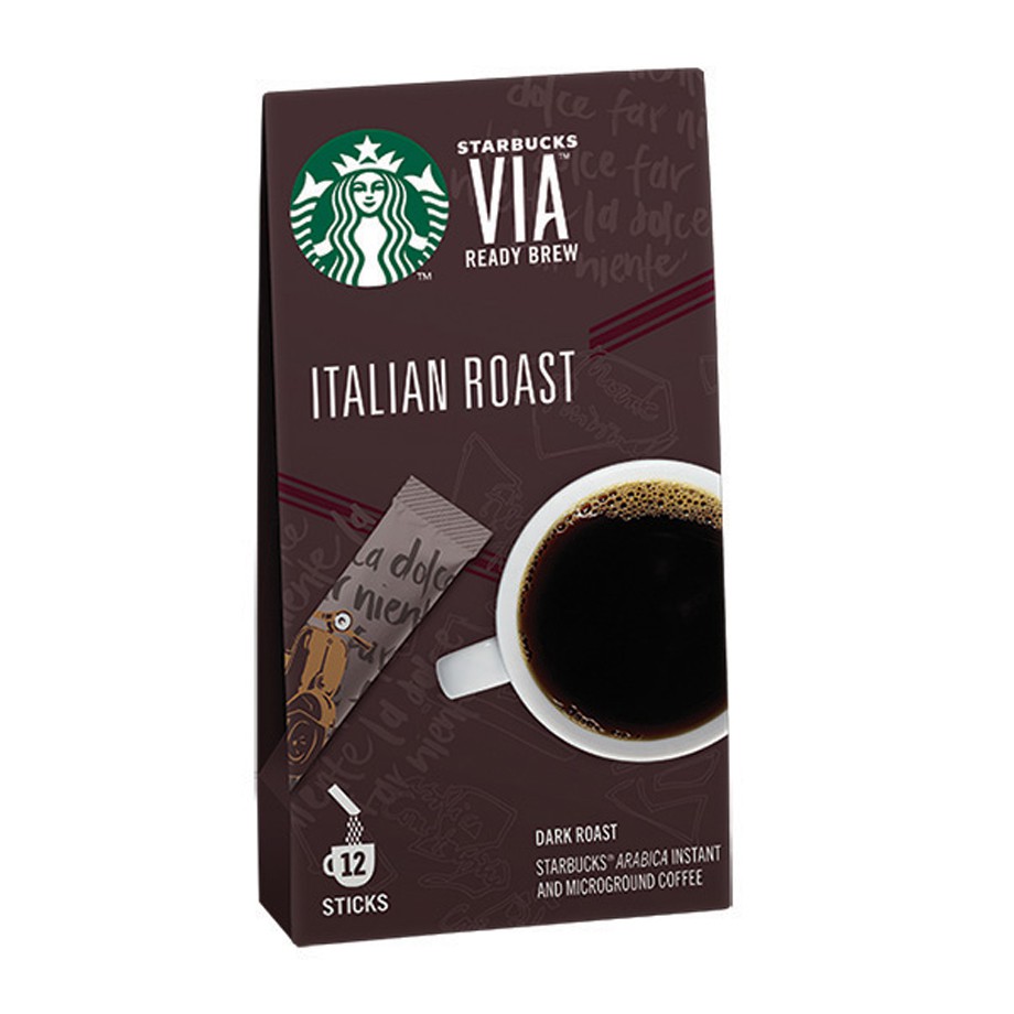 [現貨] 星巴克 Starbucks 星巴克VIA®義大利烘焙即溶咖啡(12入/盒)(保存期限:2018.06.08)