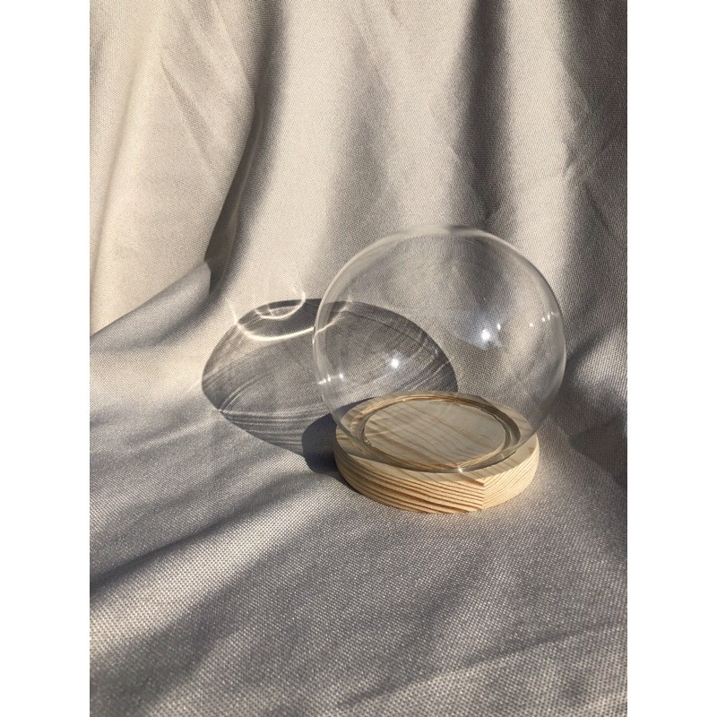 玻璃花盅花盅永生花圓球玻璃罩防塵展示擺件球形蛋糕裝飾diy桌花 蝦皮購物