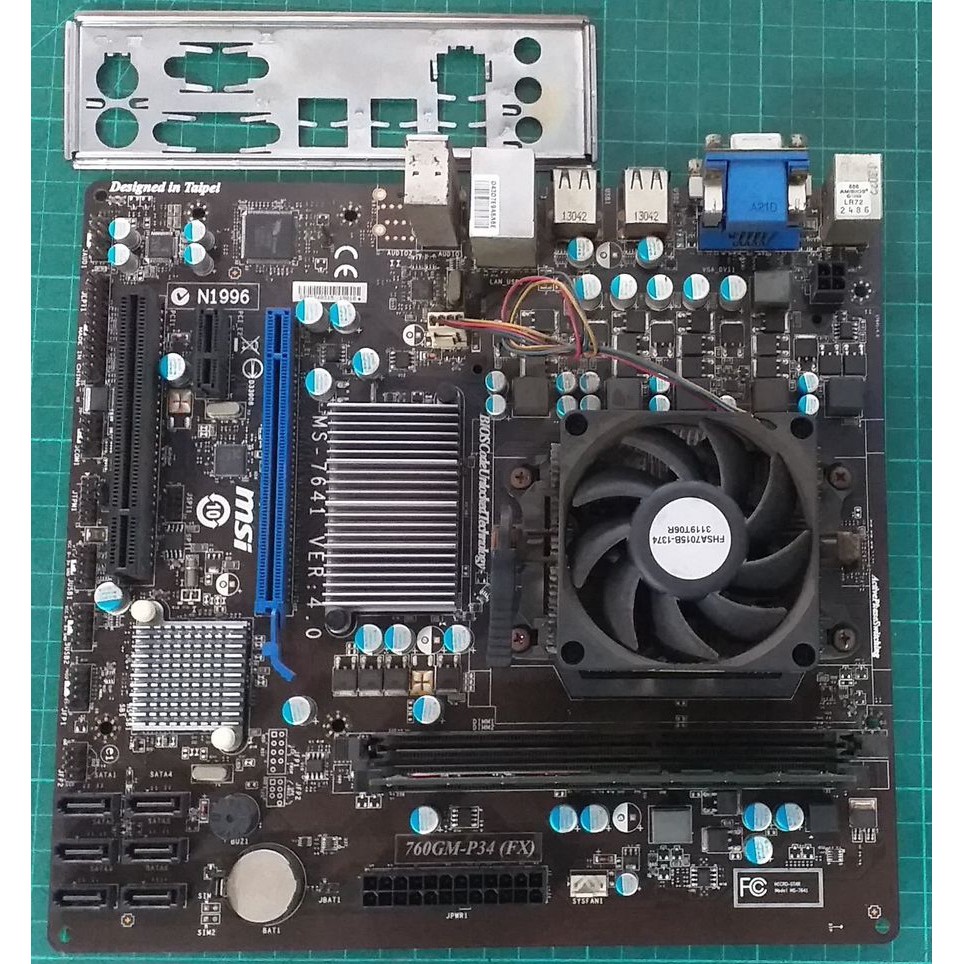 微星 760GM-P34(FX) + AMD Athlon II X4 640 + 4G DDR3 三合一組合(二手)