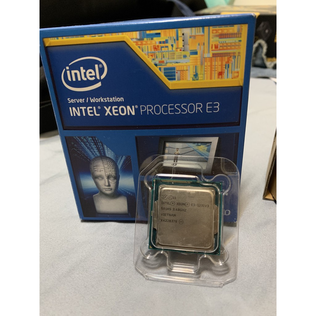 intel E3-1231 v3 CPU 二手剛過保 含完整盒裝+風扇